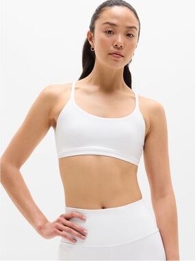NWT ATHLETA Transcend Scoop Sports Bra A-C | White